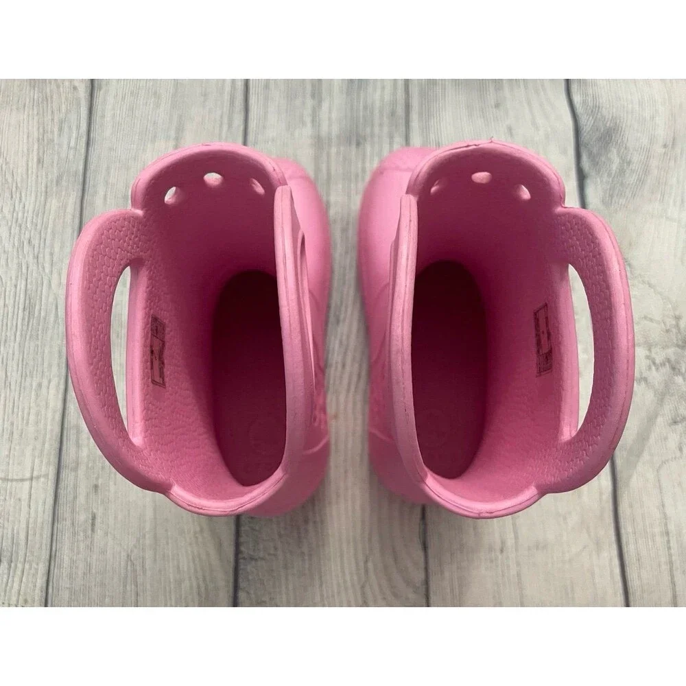Pink Croc Crocs Girl Boots, Size Youth 1